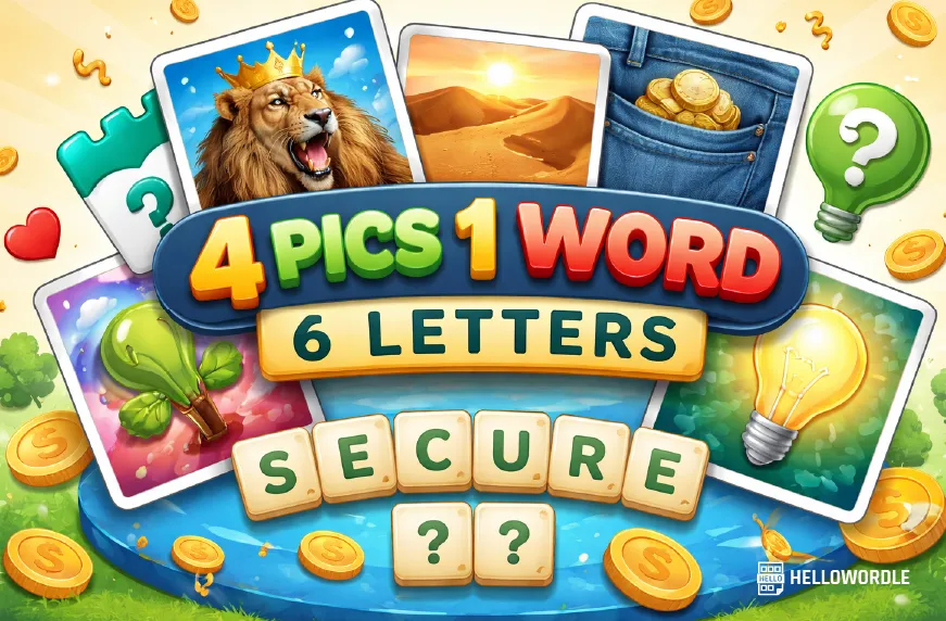 6-Letter Levels in 4 Pics 1 Word