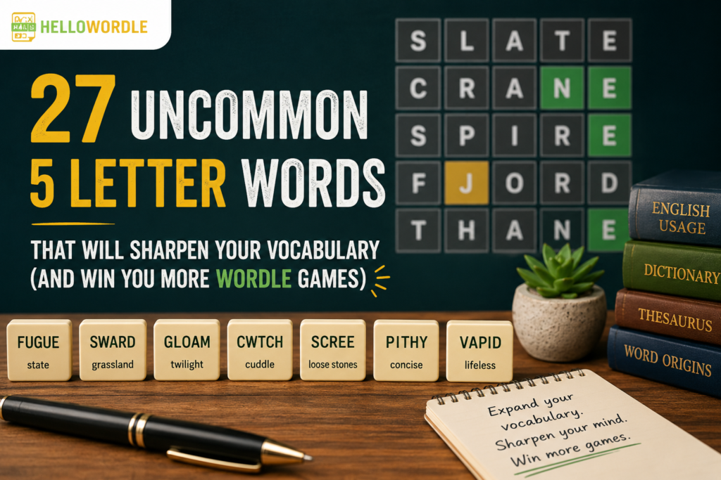 uncommon 5 letter words