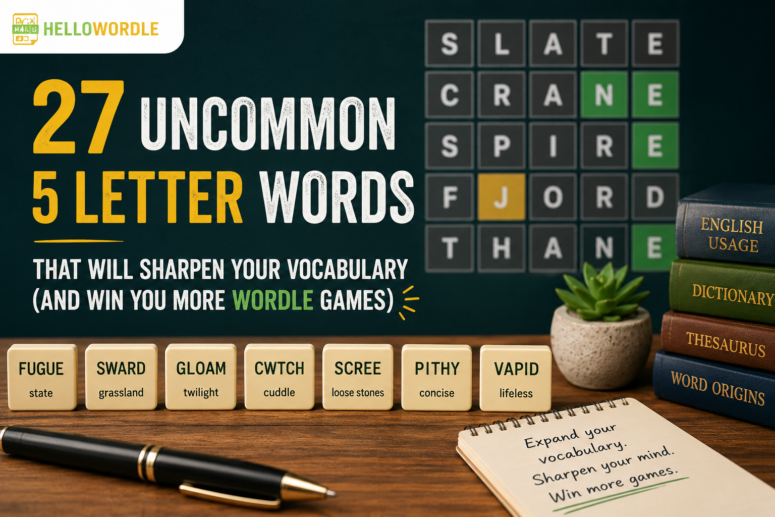 uncommon 5 letter words