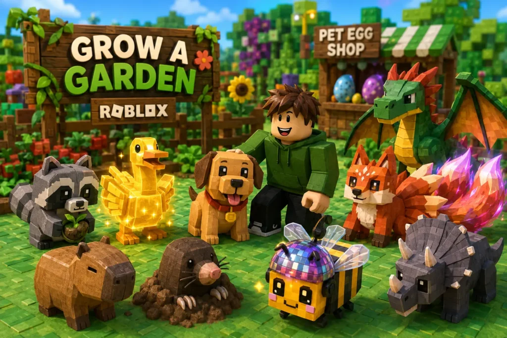 grow a garden roblox pets